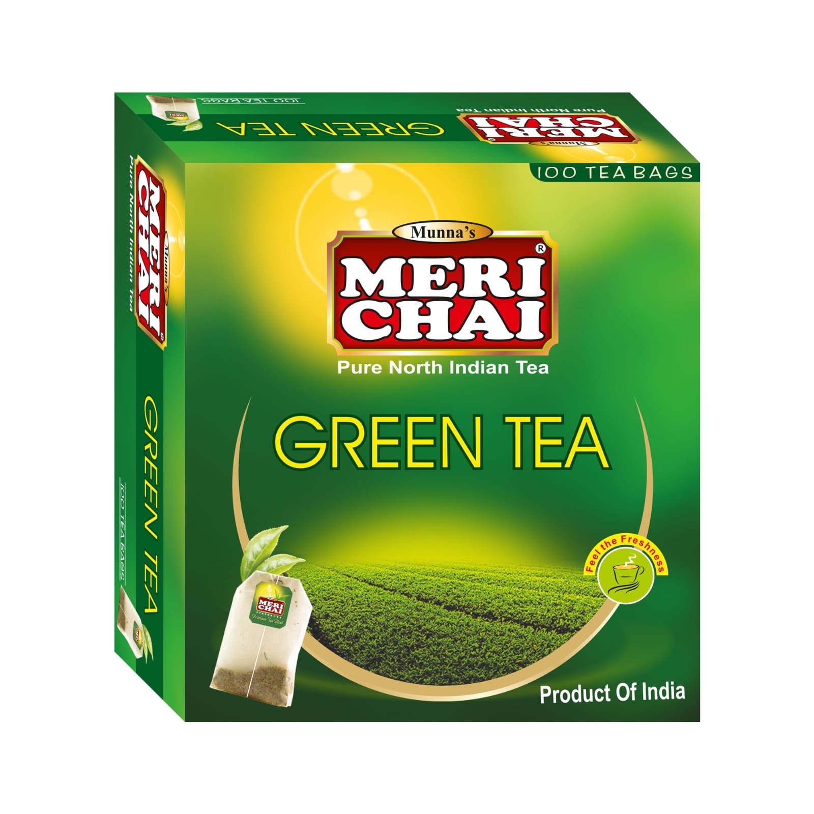 GREEN TEA 100 TEA BAG FRONT